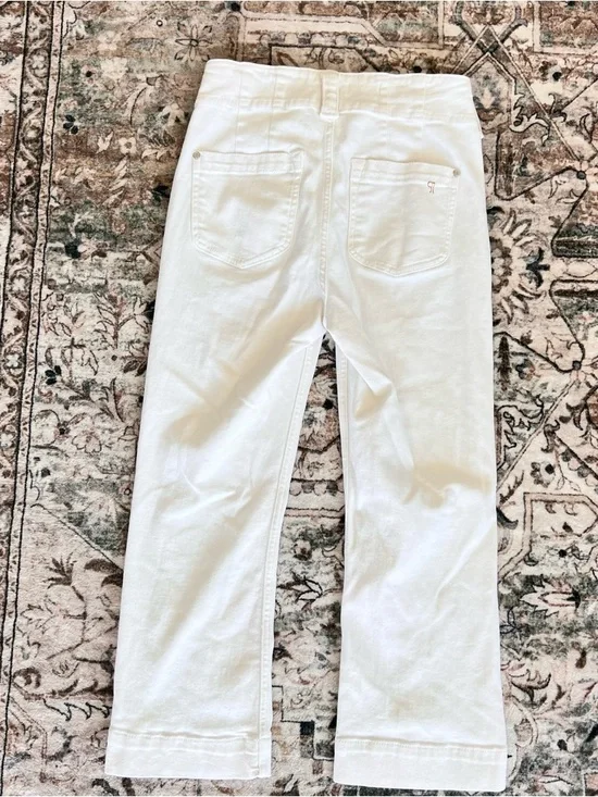 PILCRO White Straight Leg Trouser Pants- Size 27/28 - Picture 6 of 9